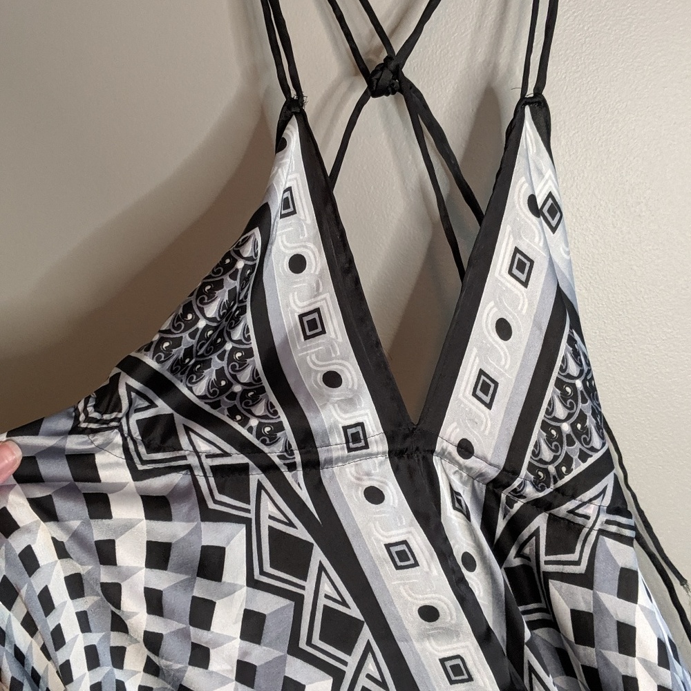 NWT!  Silky strappy maxi dress